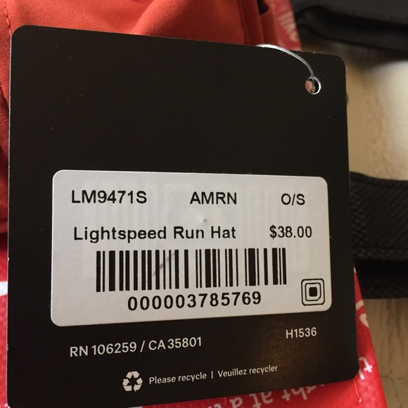 NWT AMRN RED LULULEMON  LIGHTSPEED RUN HAT CAP OS - Picture 4 of 6